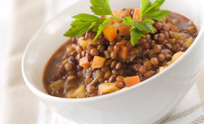 Brown Rice Bowl with Lentils